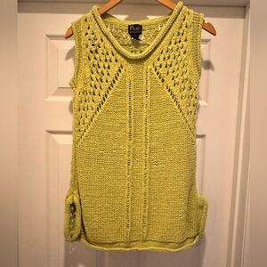 Pure Collection Green sleeveless sweater sz S-m